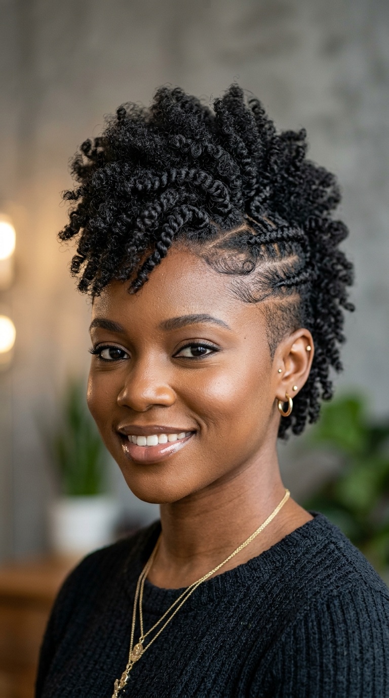 Frohawk with Intricate Designs