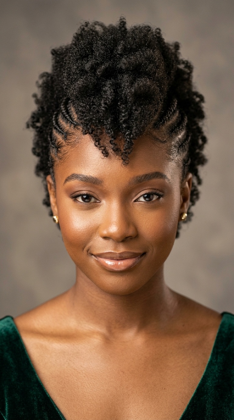 Frohawk with Side Braids