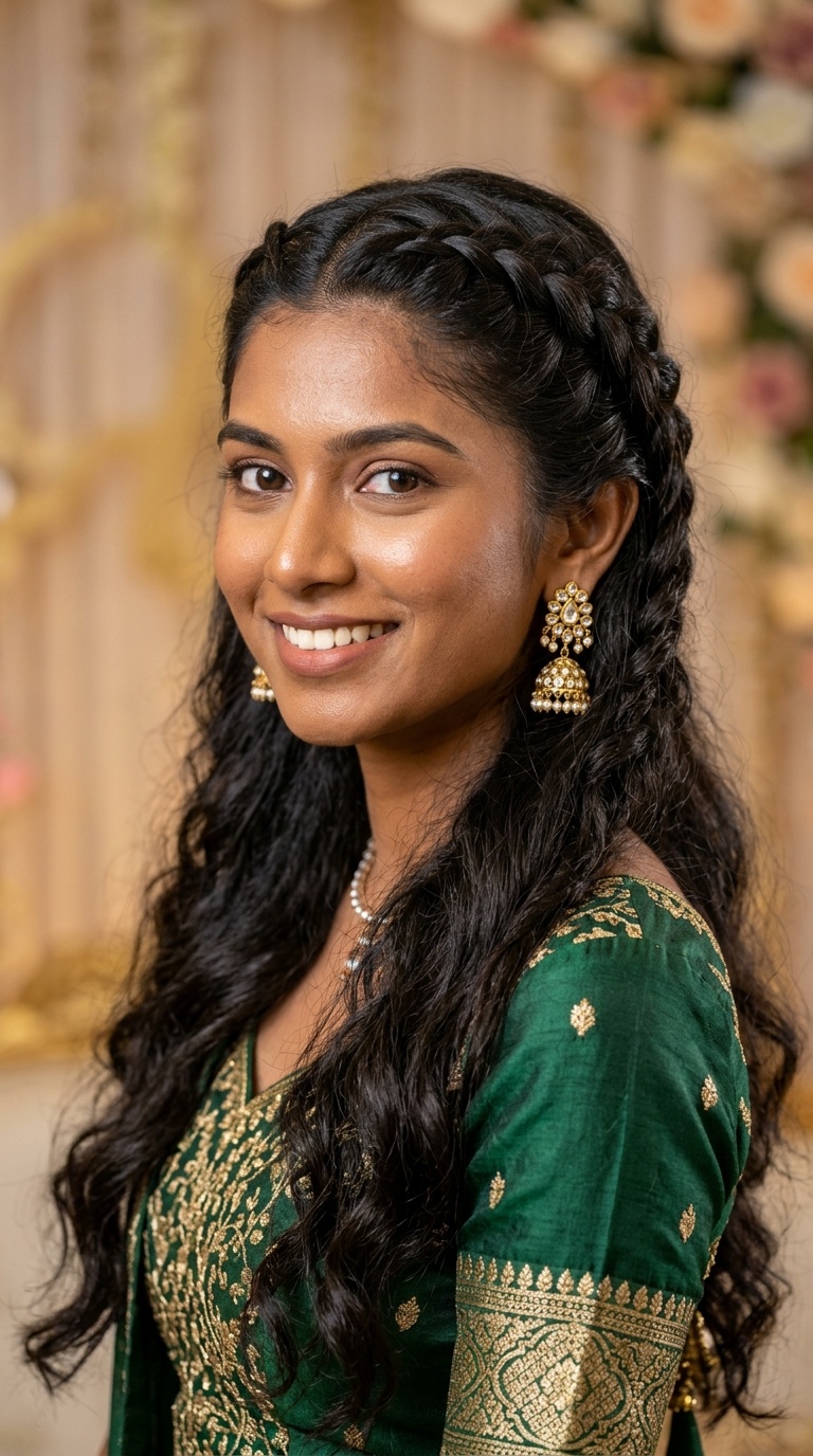 Front-Braid Open Hair