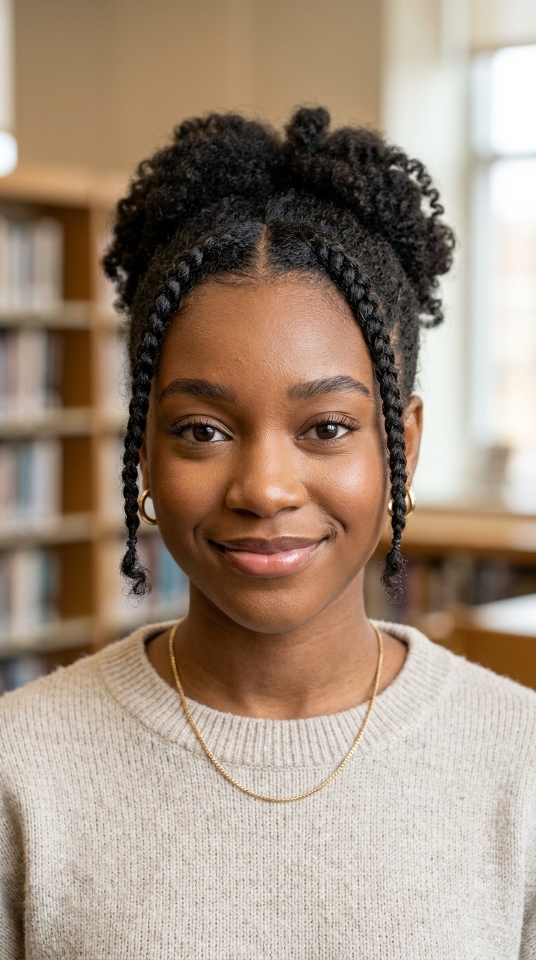 Front Face-Framing Braids