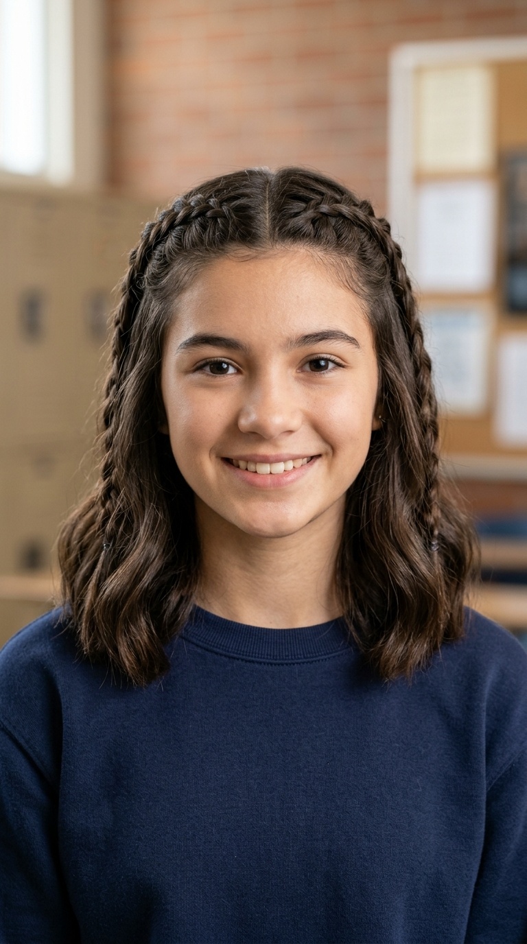 Front Face-Framing Braids