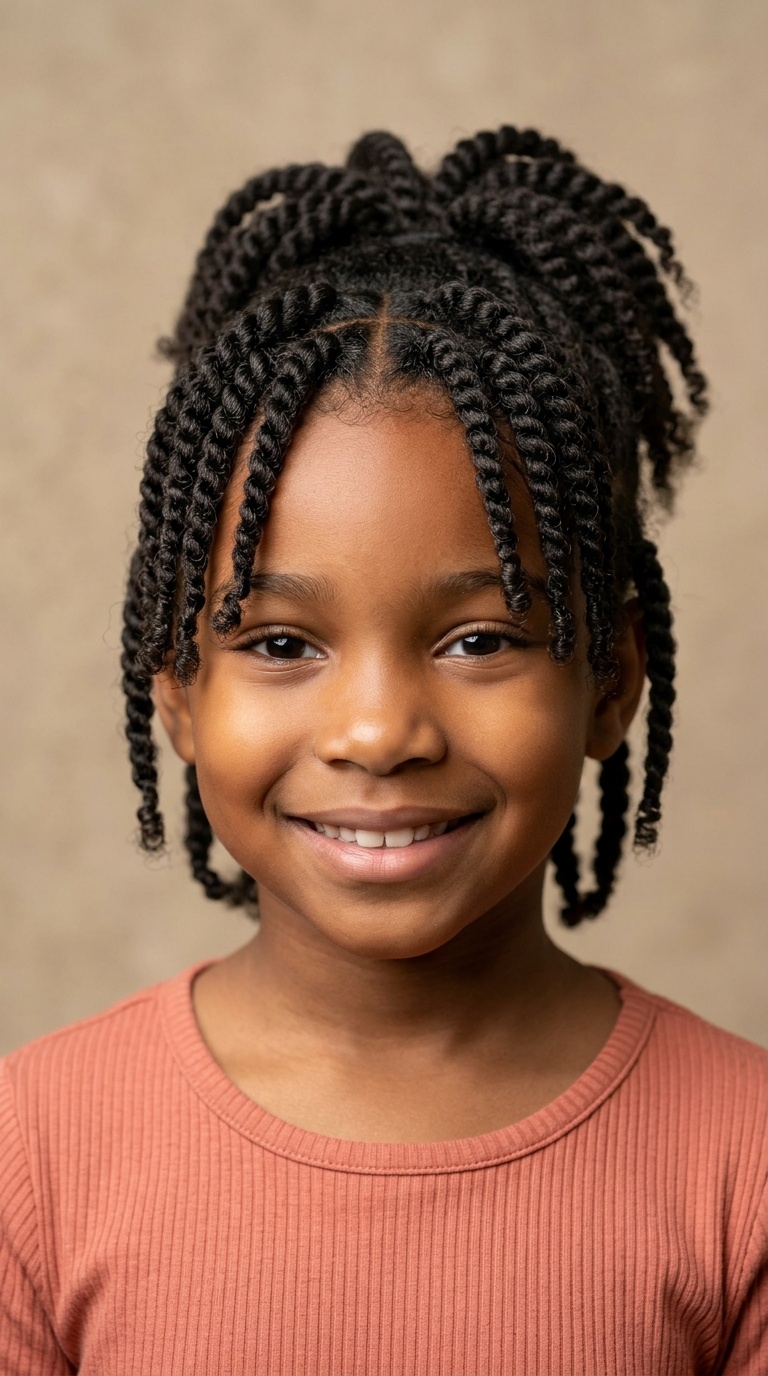 Front-Facing Twist Bangs