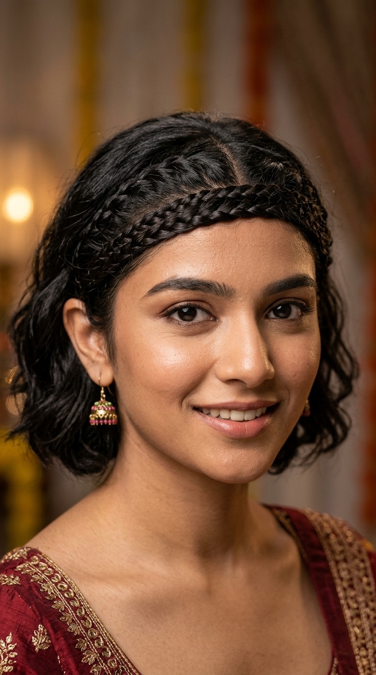 Front Fringe Braid Wrap