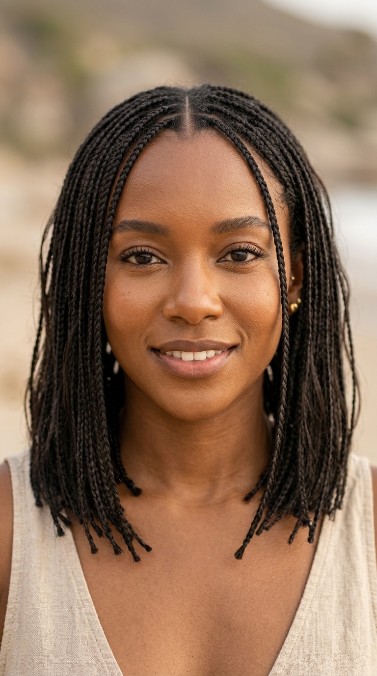 Front Piece Micro-Braids