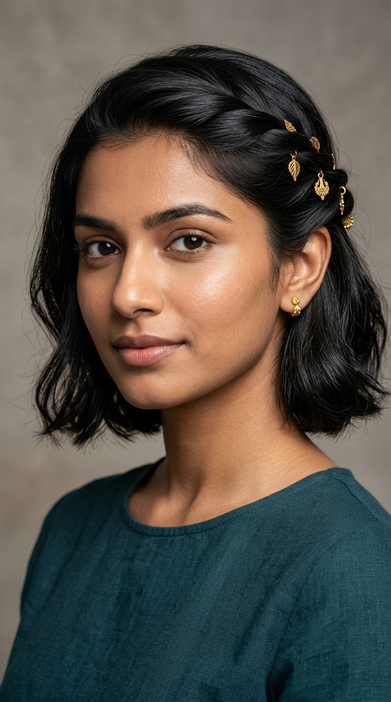Front Twist-Back with Gold Charms
