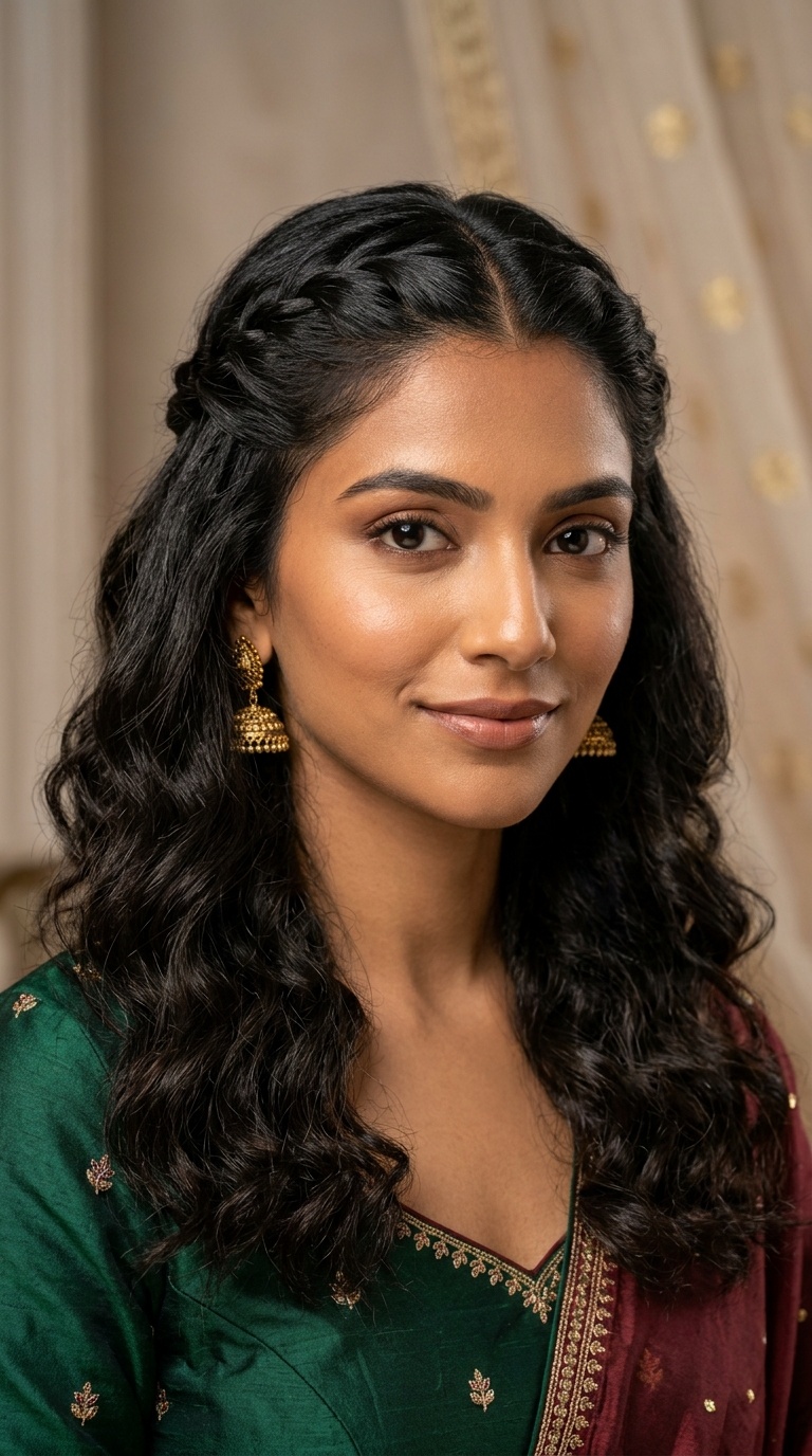 Front Twists with Open Hair
