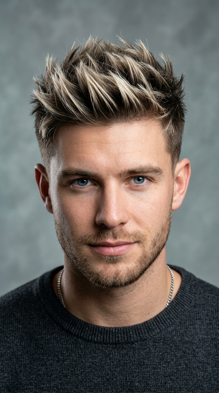Frosted Tips Spiky Crop