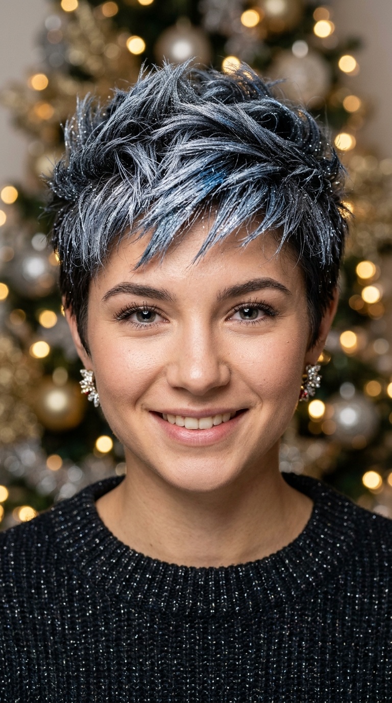 Frosted Tips with Hair Chalk