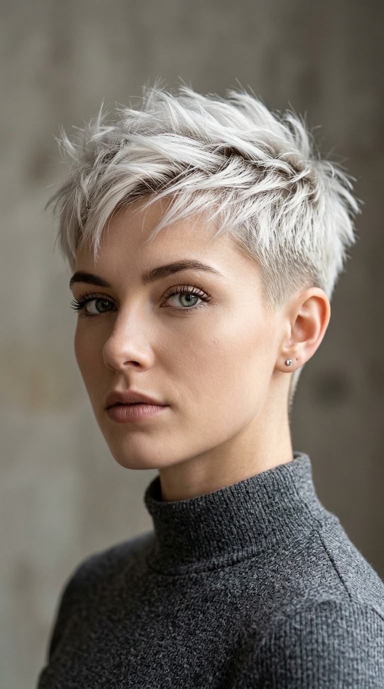 Frosty Platinum Tapered Crop
