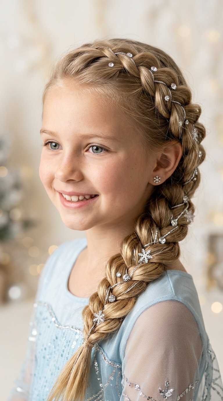 Frozen-Inspired Elsa Side Braid
