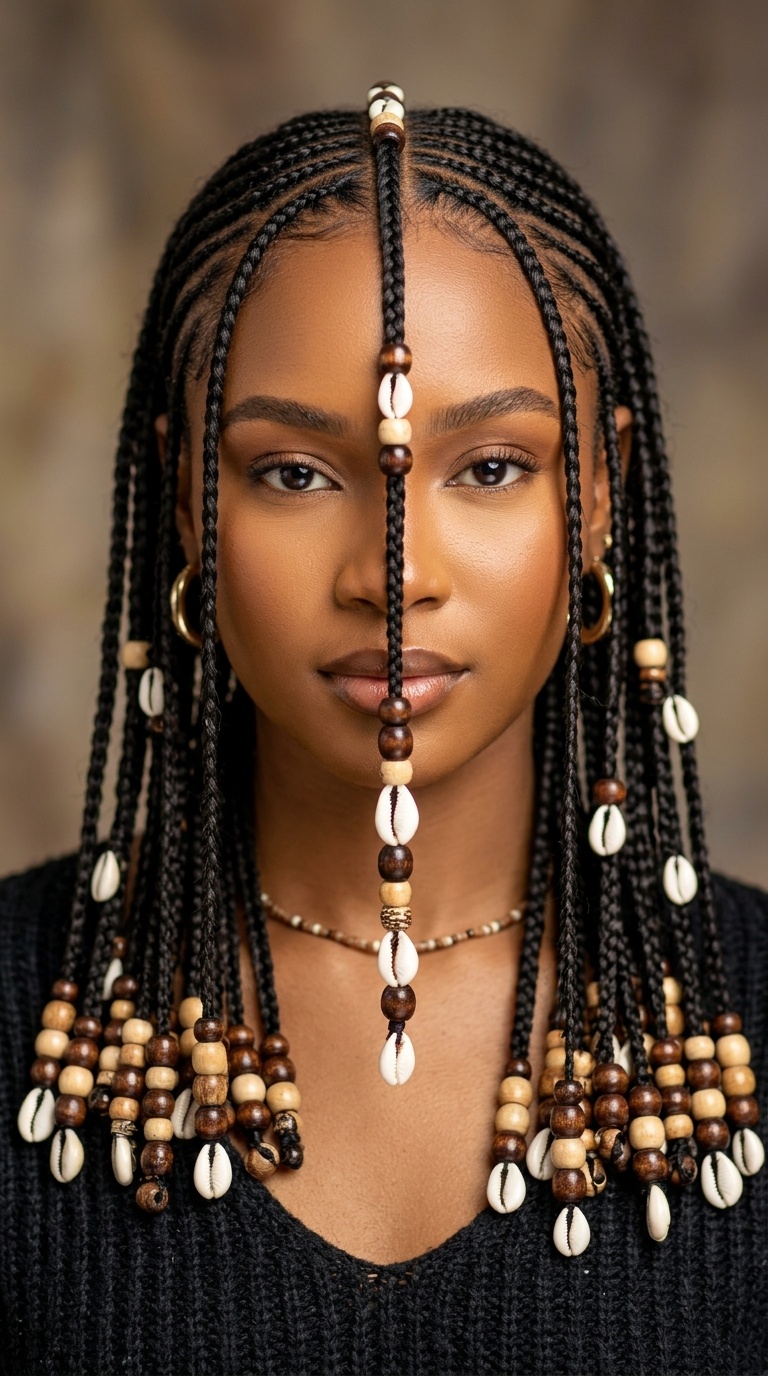 Fulani Braids with Beads