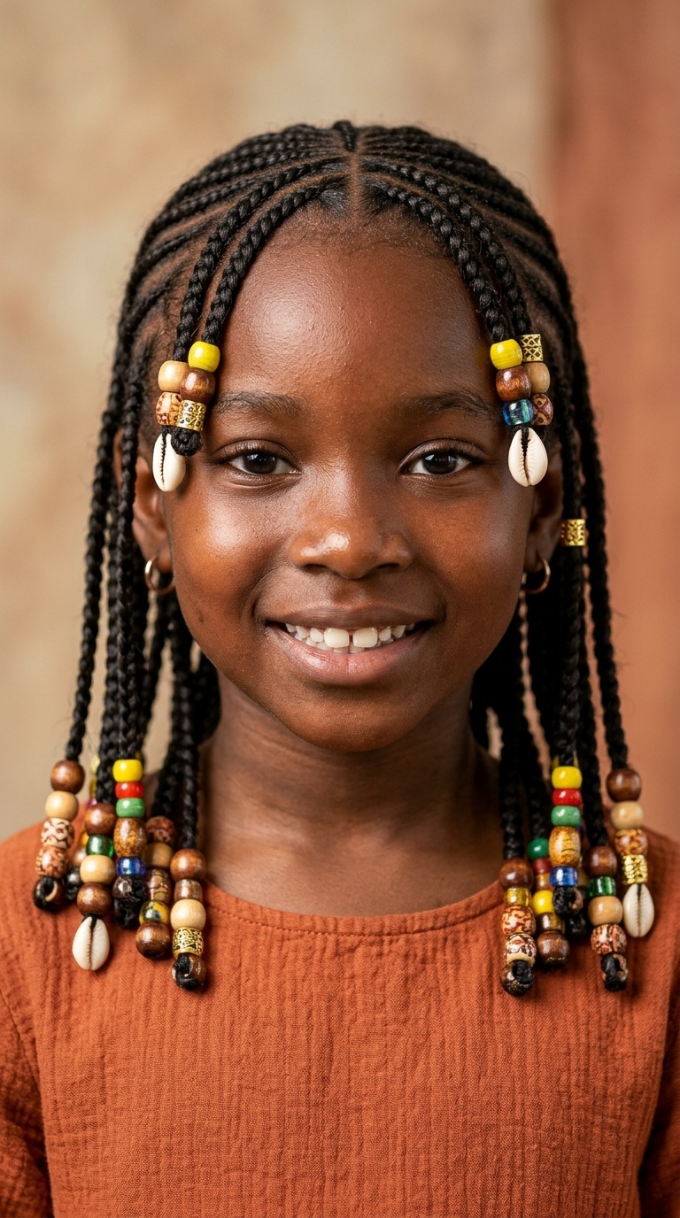 Fulani Braids with Beads