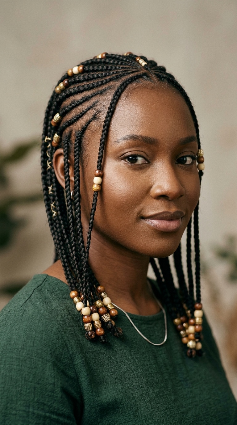 Fulani Braids with Beads