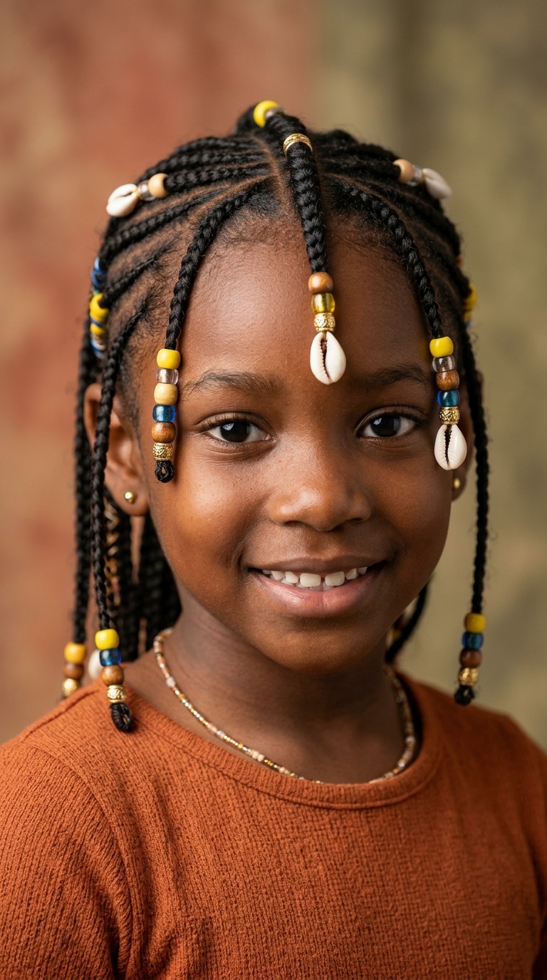 Fulani Braids with Beads