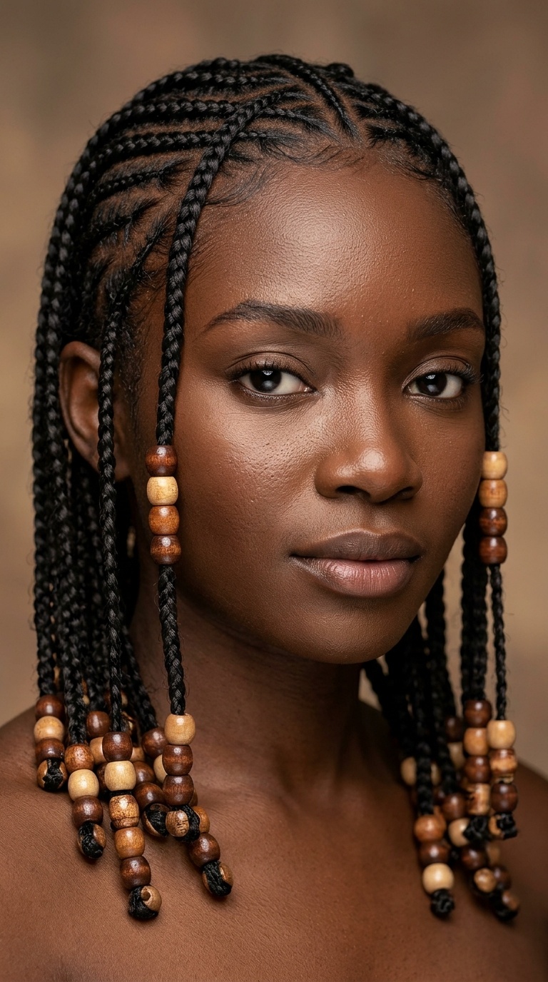 Fulani Braids with Beads