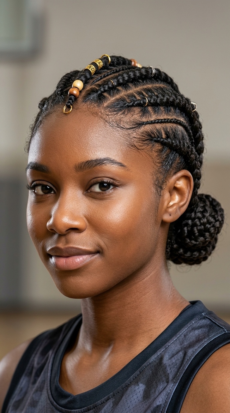 Fulani-Inspired Braids with Secure Ends
