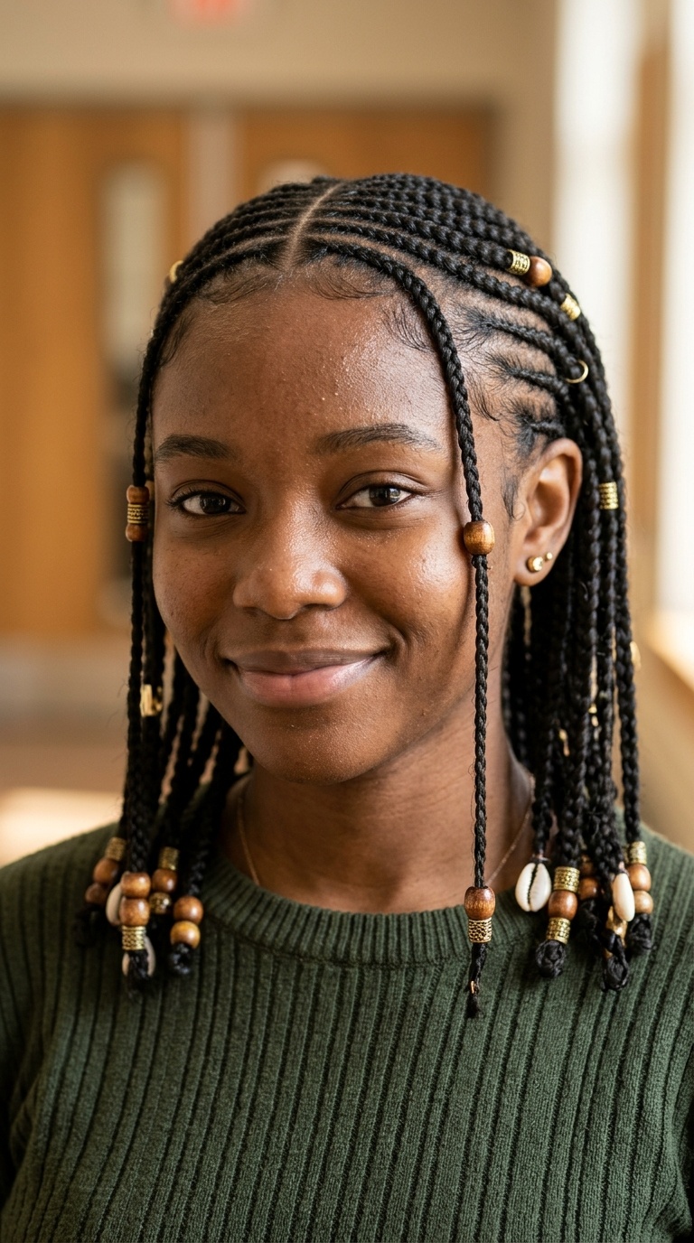 Fulani-Inspired Front Braids