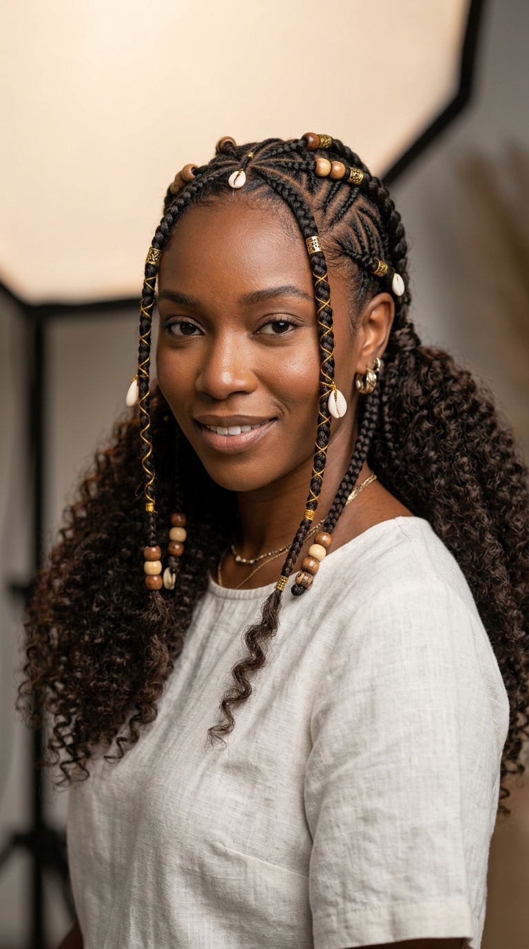 Fulani-Inspired Goddess Braids