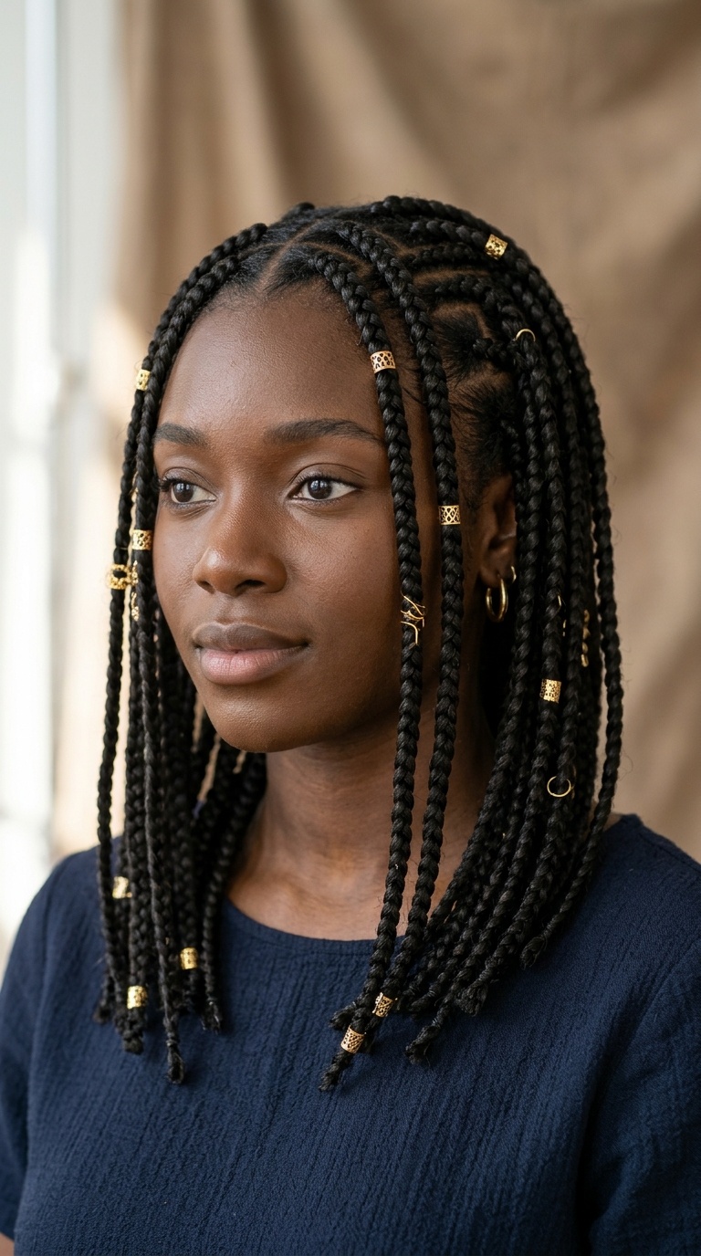 Fulani-Inspired Medium Braids