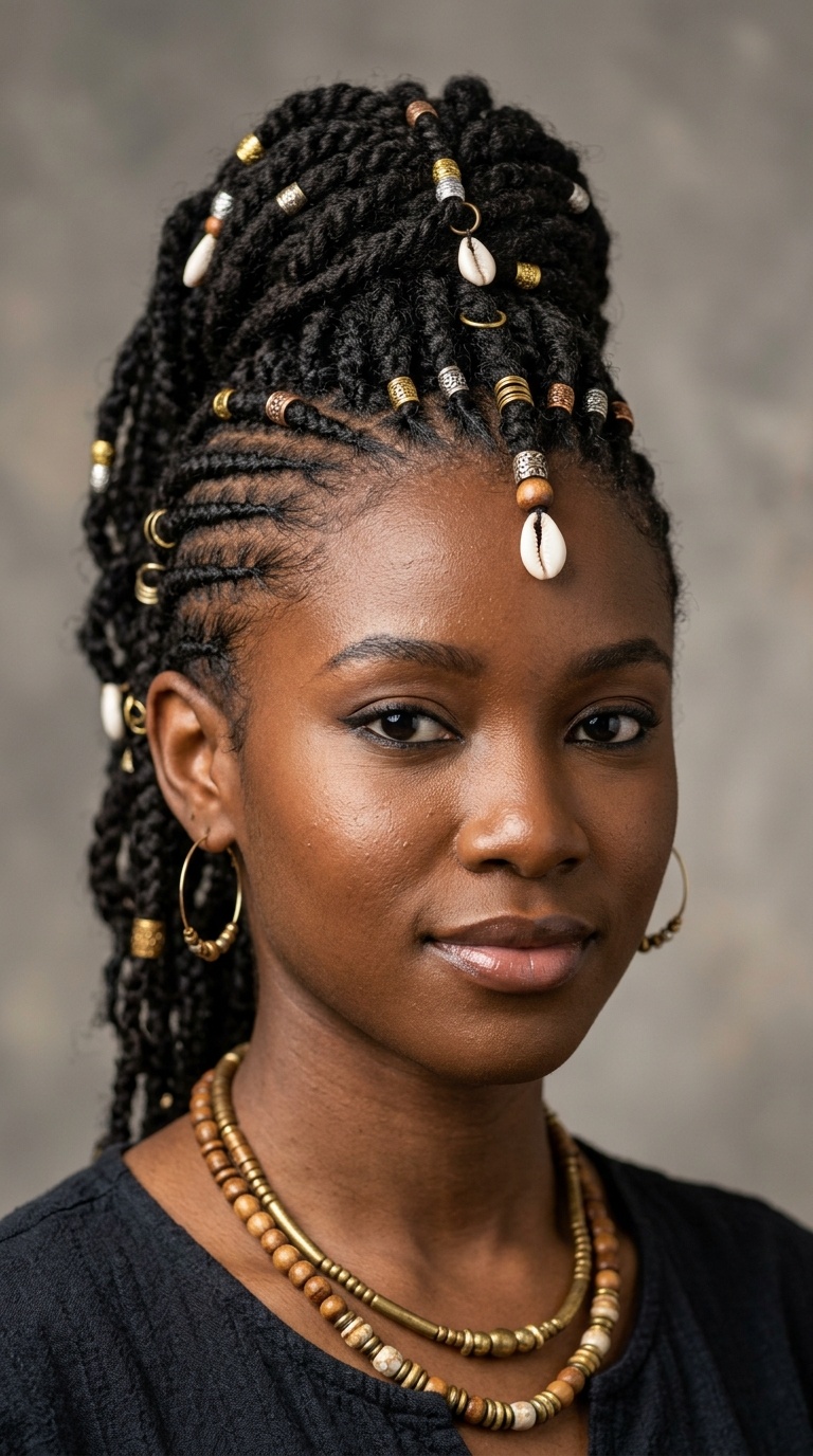 Fulani-Inspired Mohawk