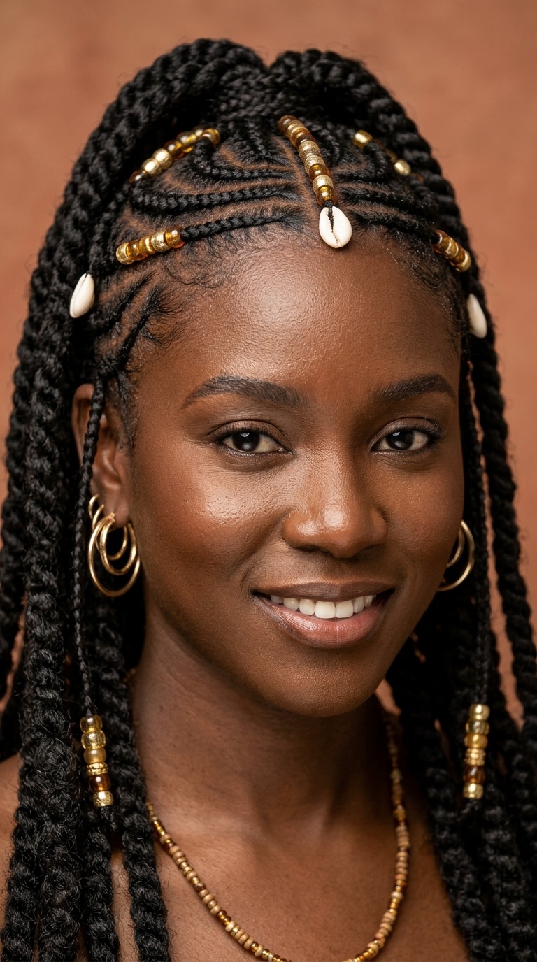Fulani-Inspired Stitch Rows