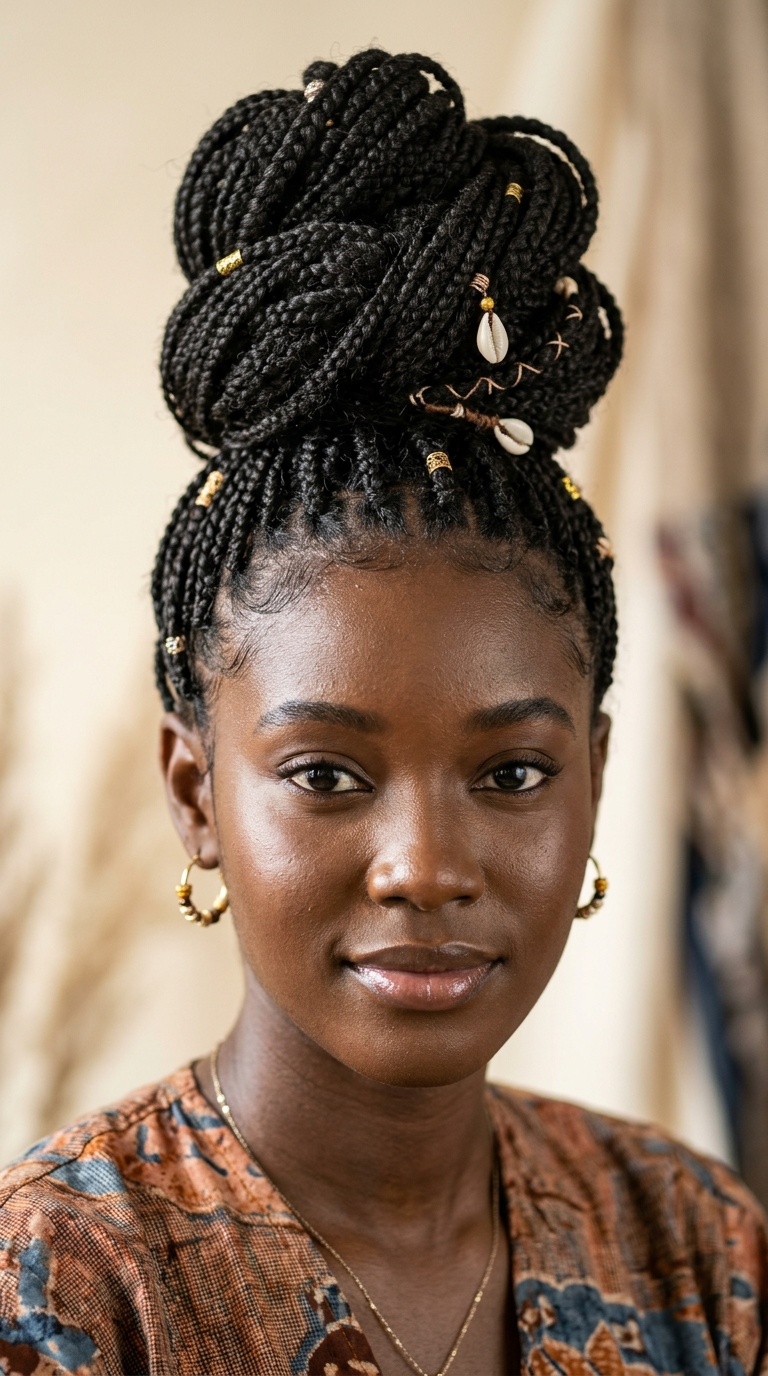 Fulani-Inspired Top Knot