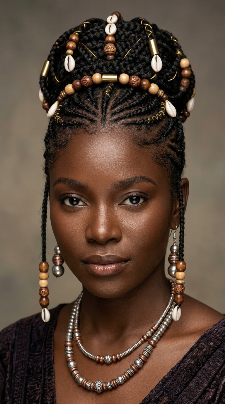 Fulani-Inspired Tribal Crown
