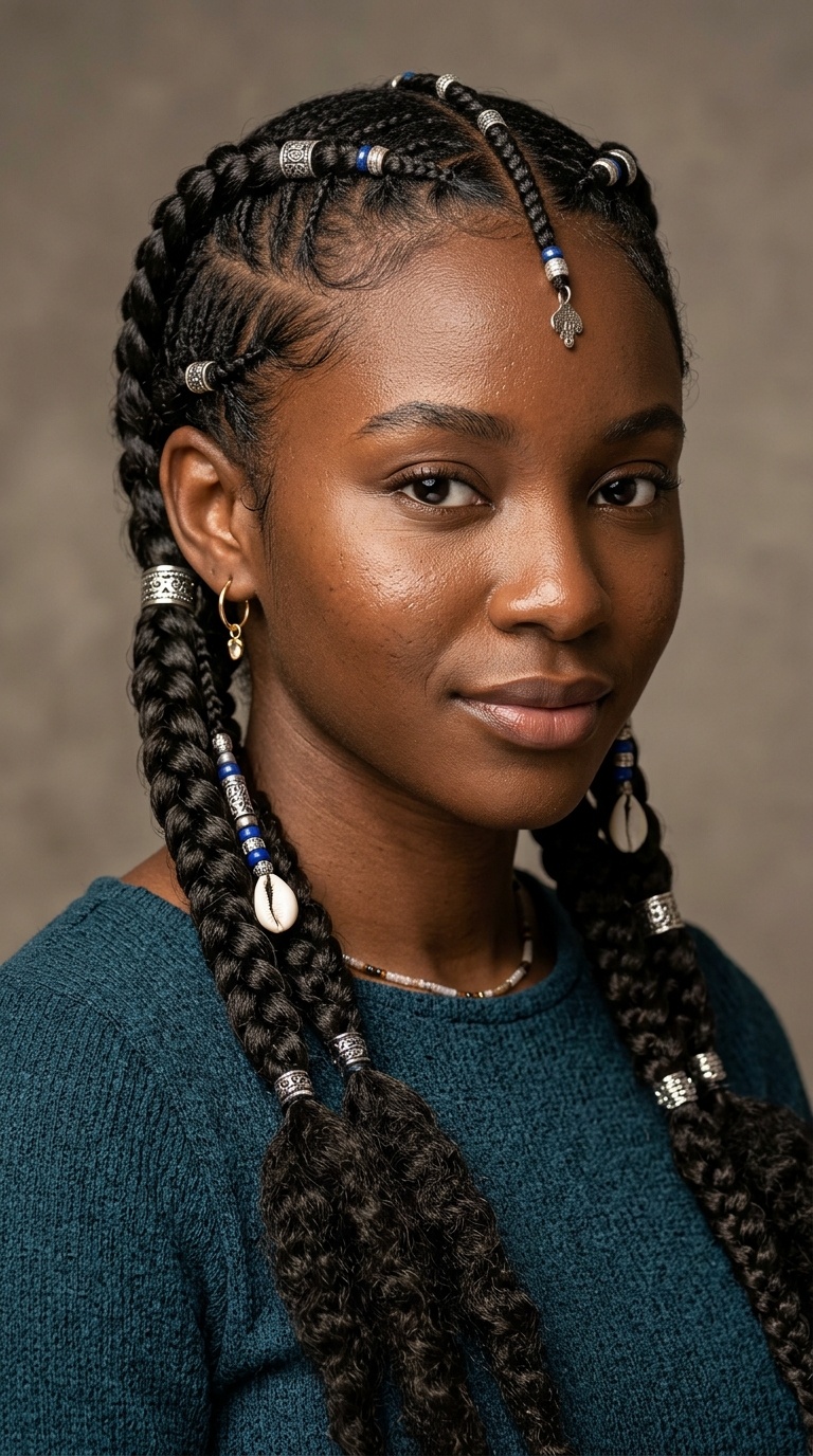 Fulani-Inspired Two Braids