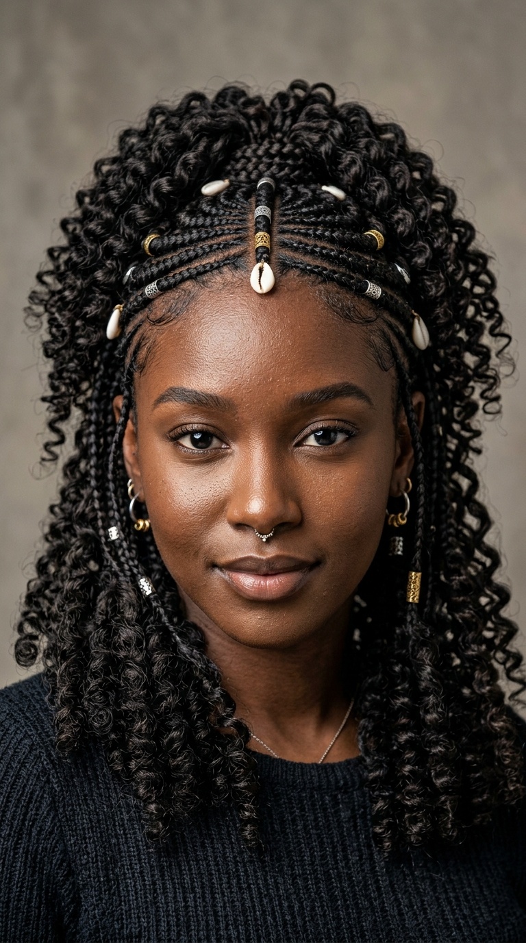 Fulani Style with Curly Accents