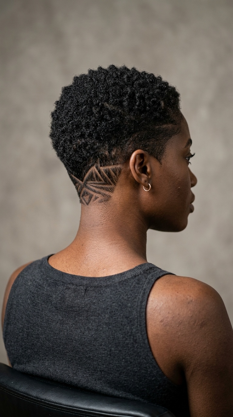 Geometric Nape Design Pixie