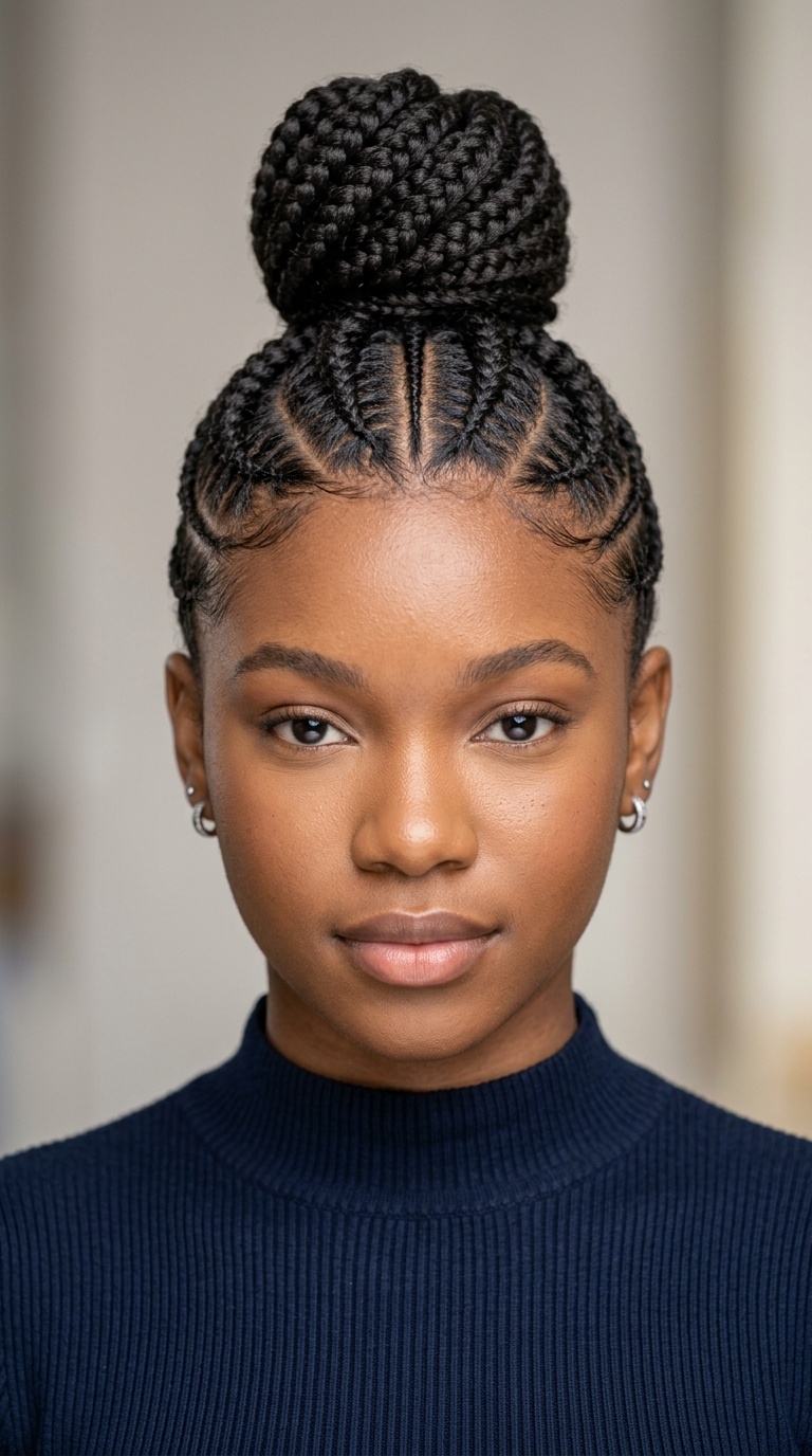 Geometric Parted Braided Top Knot