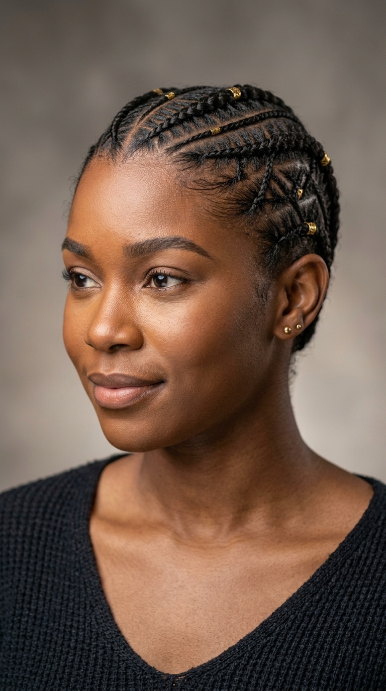Geometric Patterned Cornrows