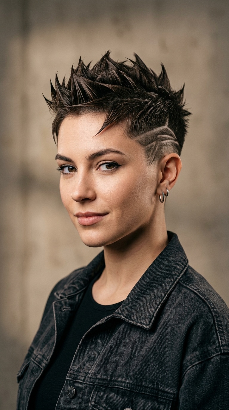 Geometric Spikes with Shaved Designs