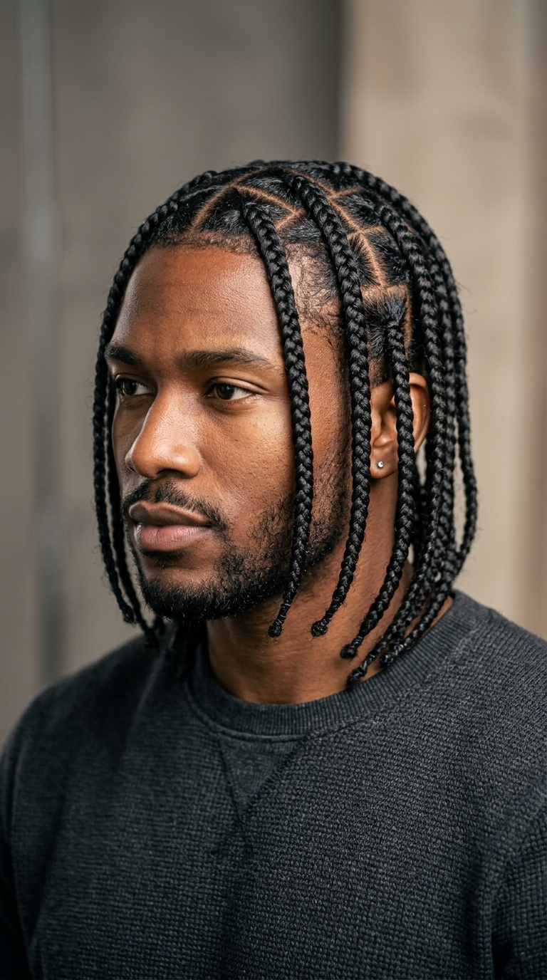 Geometric Triangle Box Braids