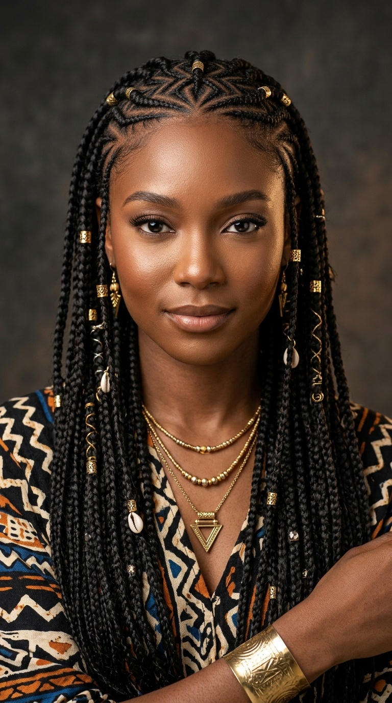 Geometric Zig-Zag Tribal Patterns