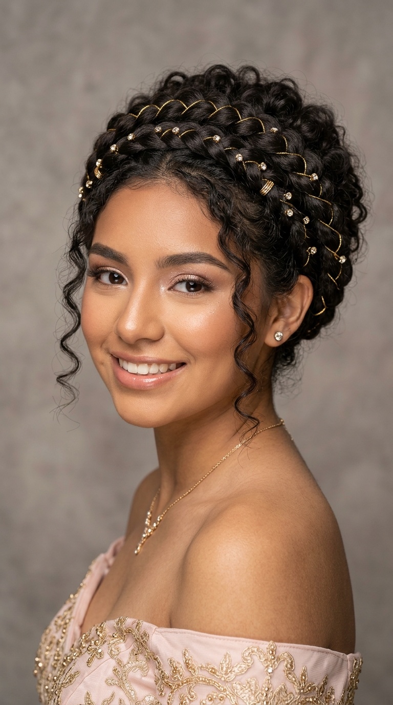 Gilded Halo Braids