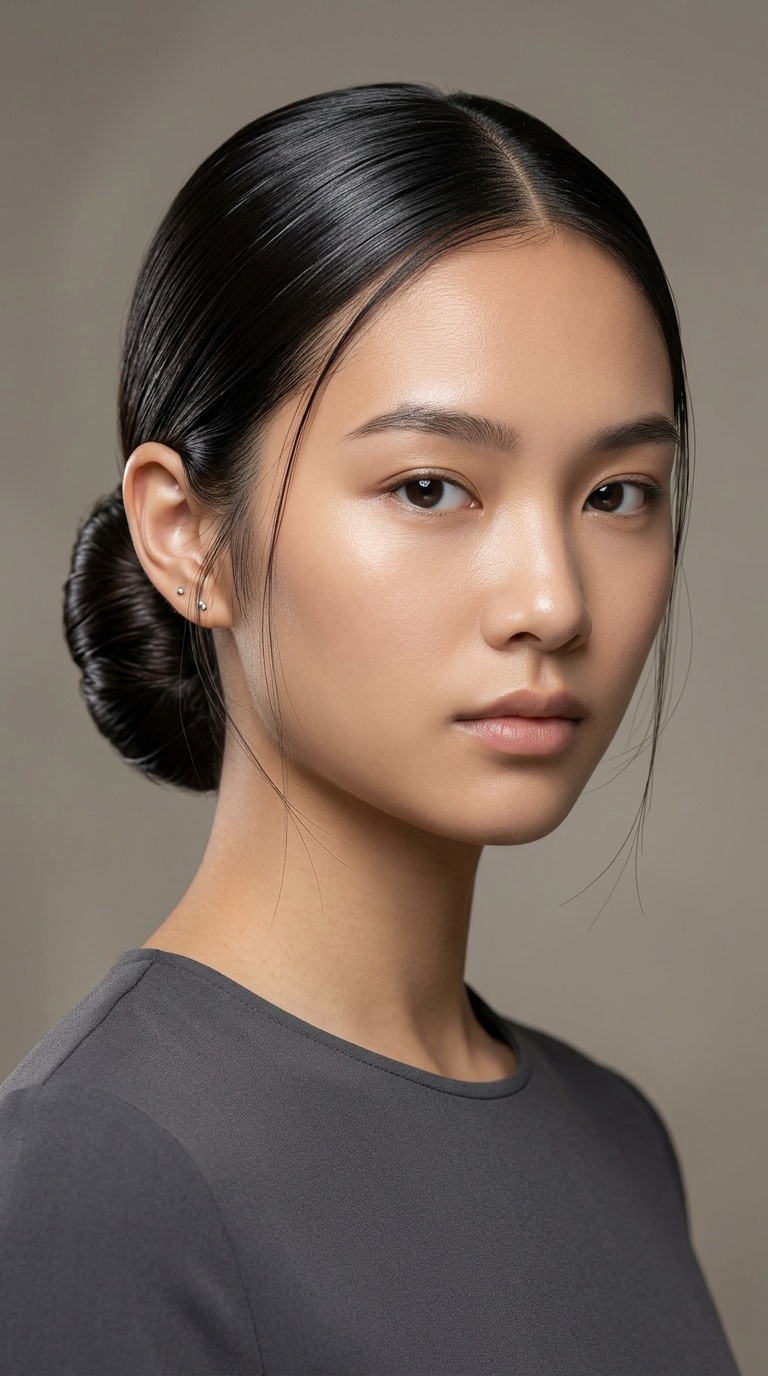 Glass-Skin Low Bun