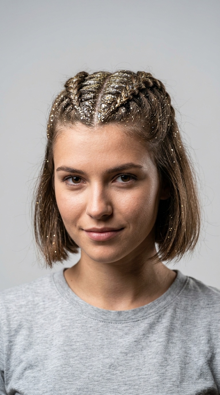 Glitter Root Festival Braids