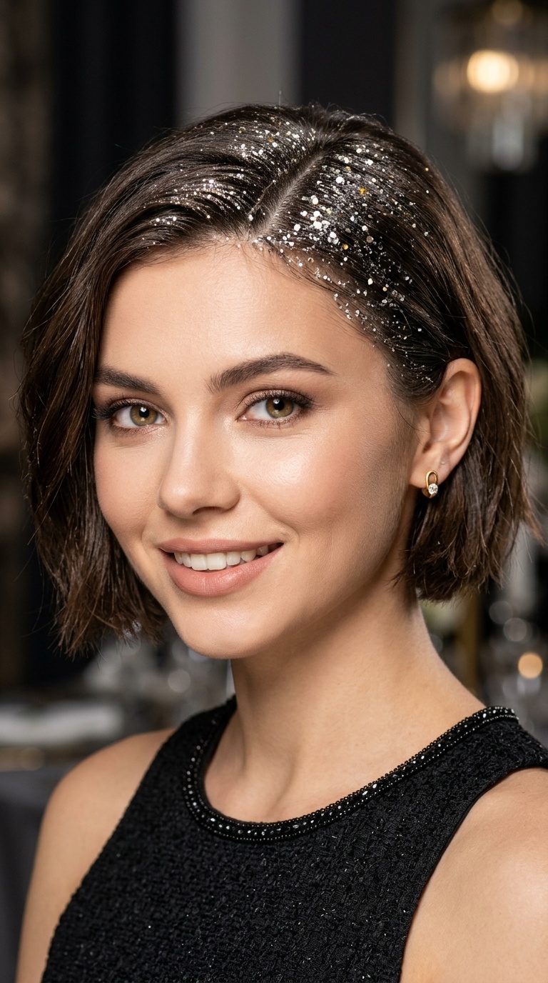 Glitter Roots for Evening Glamour