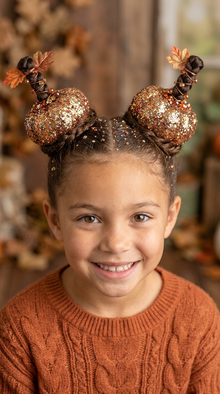 Glitter Stem Space Buns