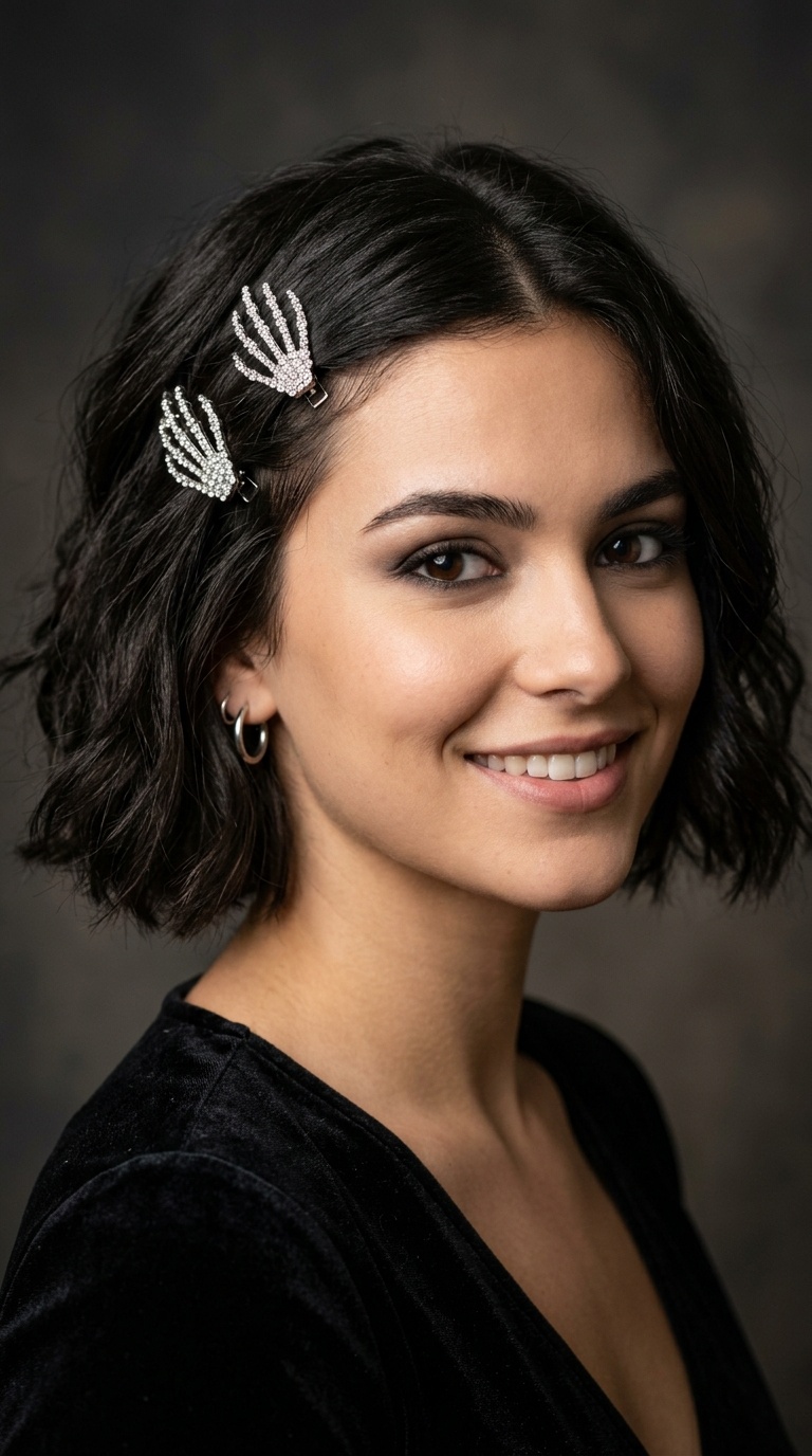 Glitzy Skeleton Clips