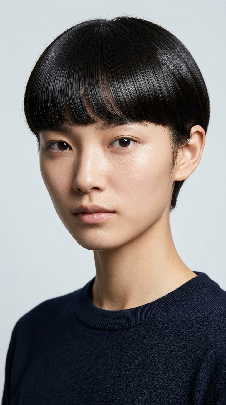 Glossy Bowl Cut
