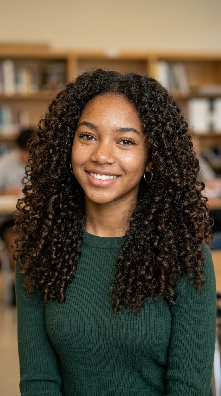 Glossy Voluminous Curls