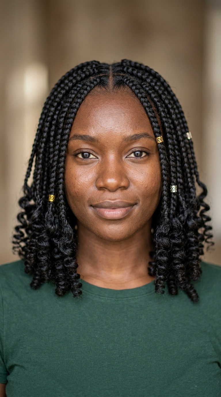 Goddess Box Braid Bob