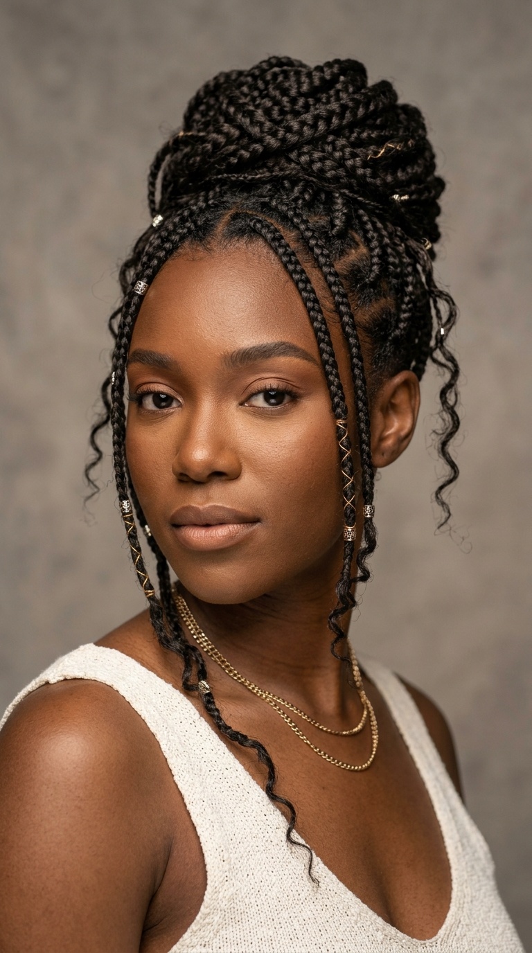 Goddess Criss-Cross Updo with Tendrils