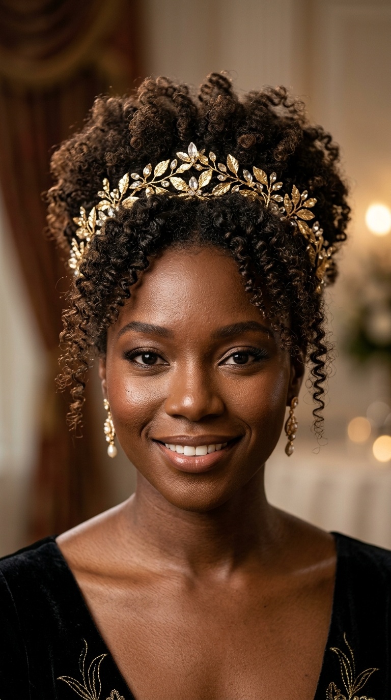 Gold-Leaf Embellished Halo