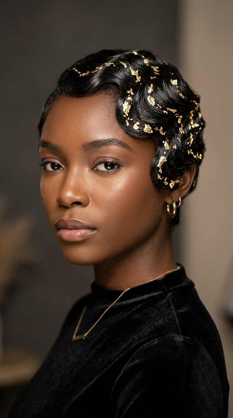 Gold Leaf Infused Waves