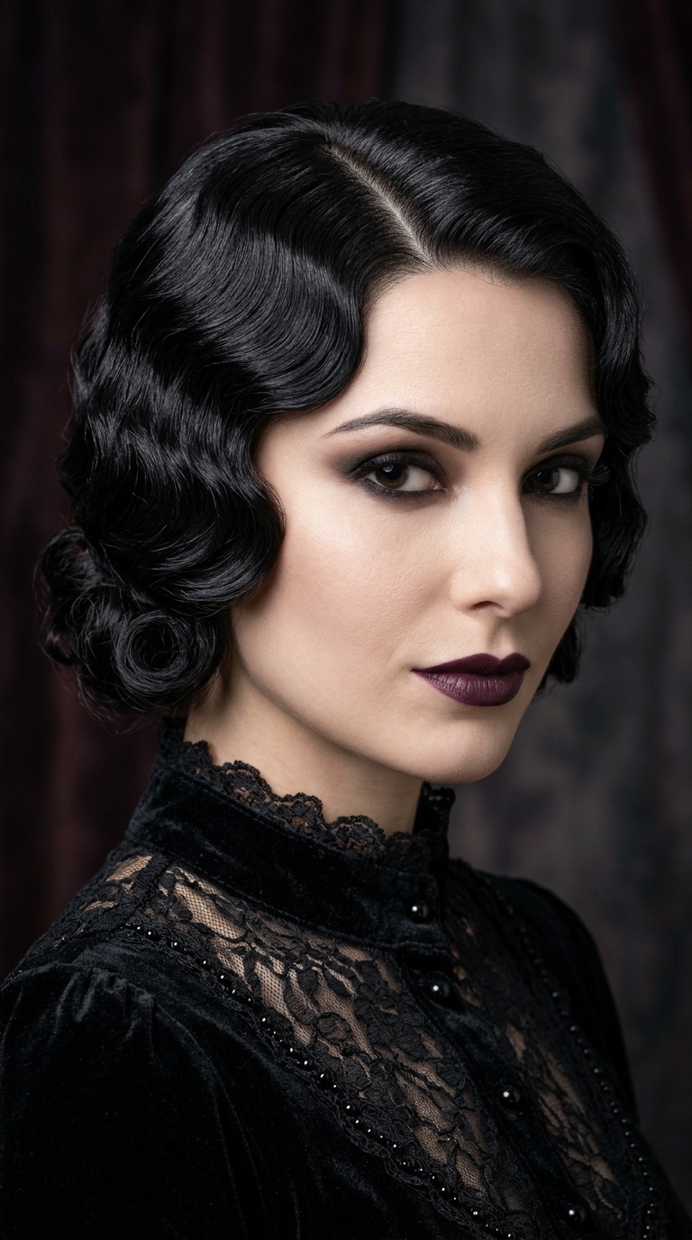 Gothic Victorian Finger Waves