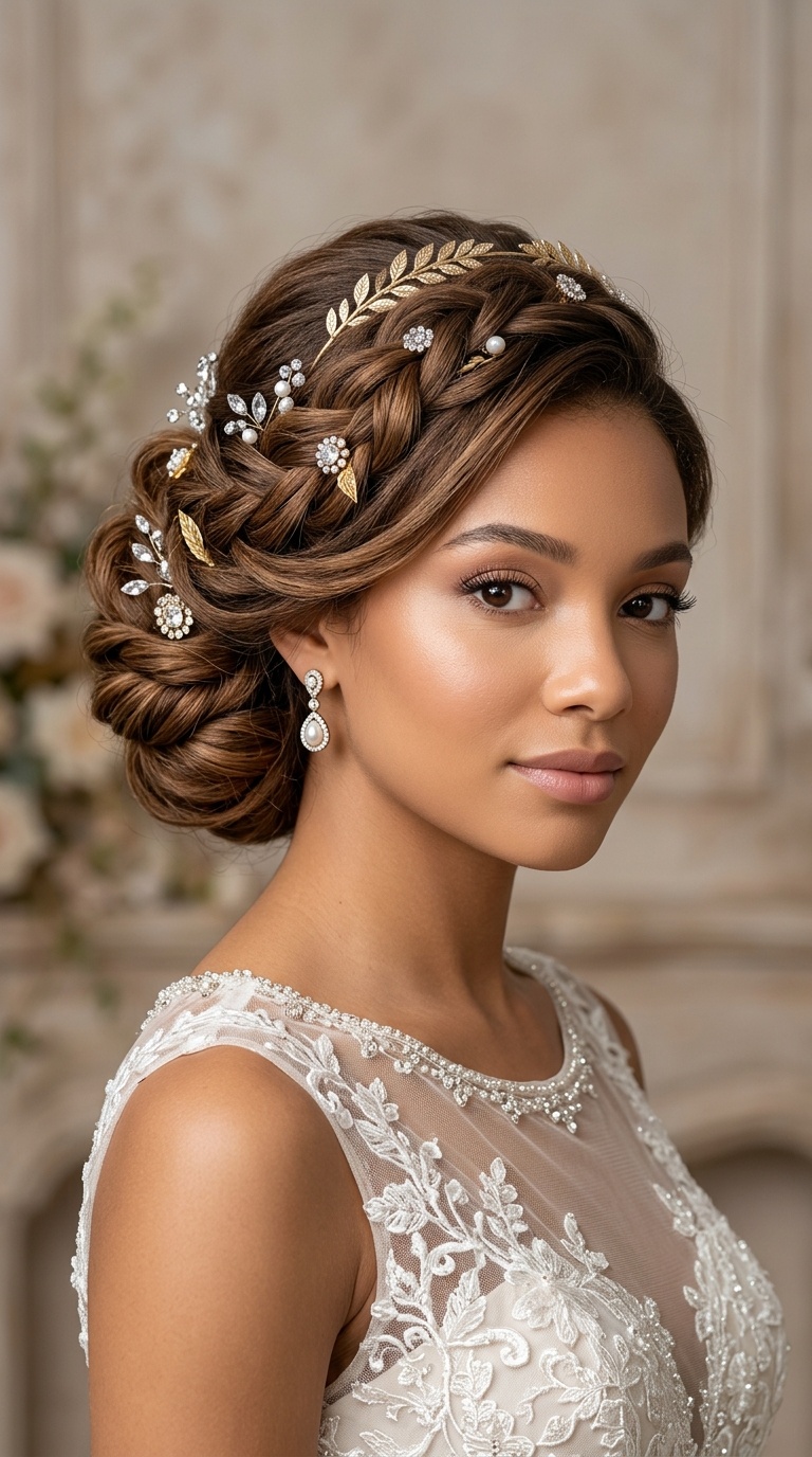 Grecian Goddess Wrapped Updo
