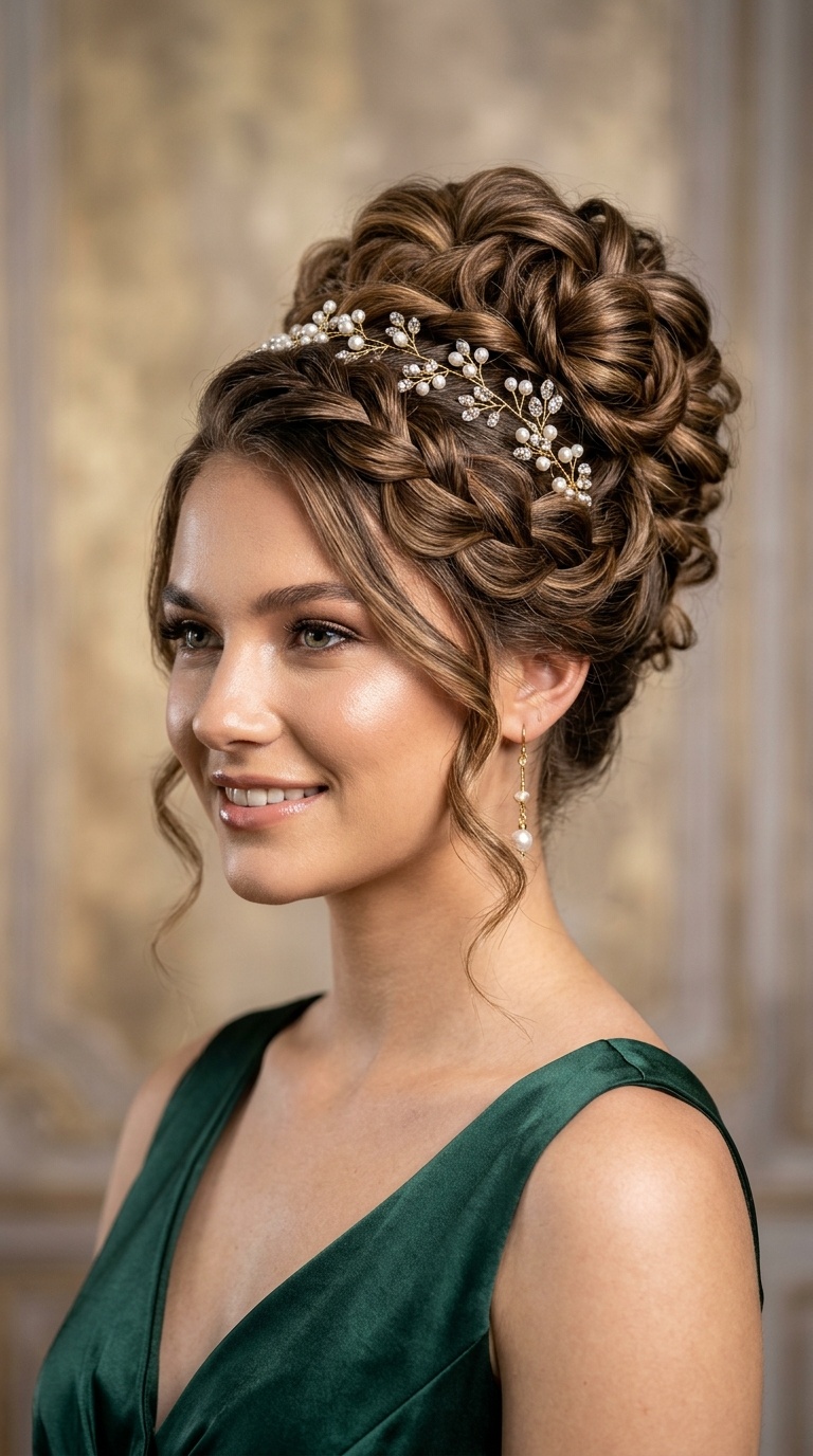 Grecian Goddess Wrapped Updo